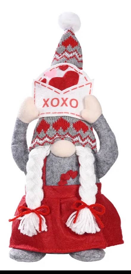 AlexisandGreenberg - Vente Décoration de Noël - Décoration de maison A&G Gnome elfe Jumbo Love, ornement cadeau0