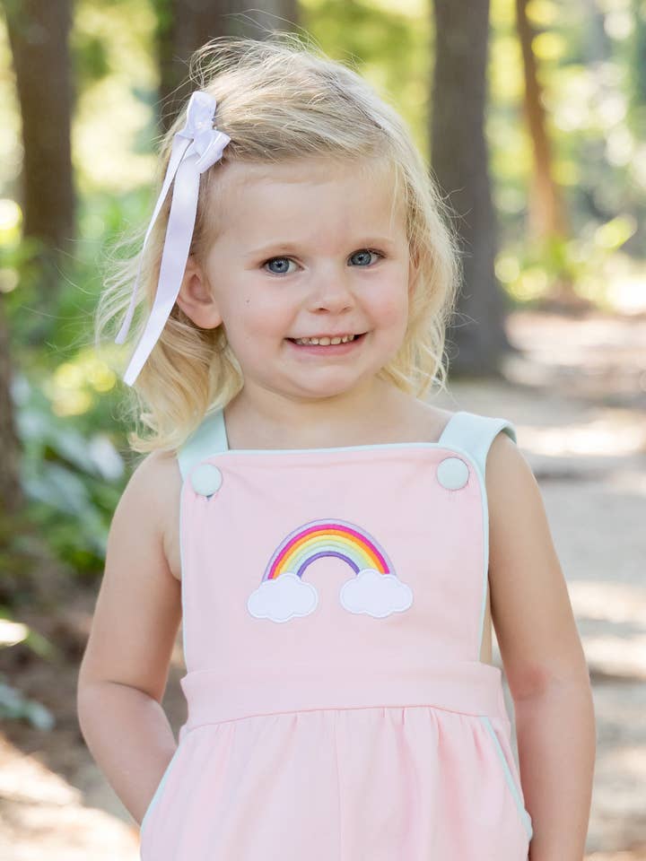 Rainbow Romper for wholesale by Little Louanne Clothing