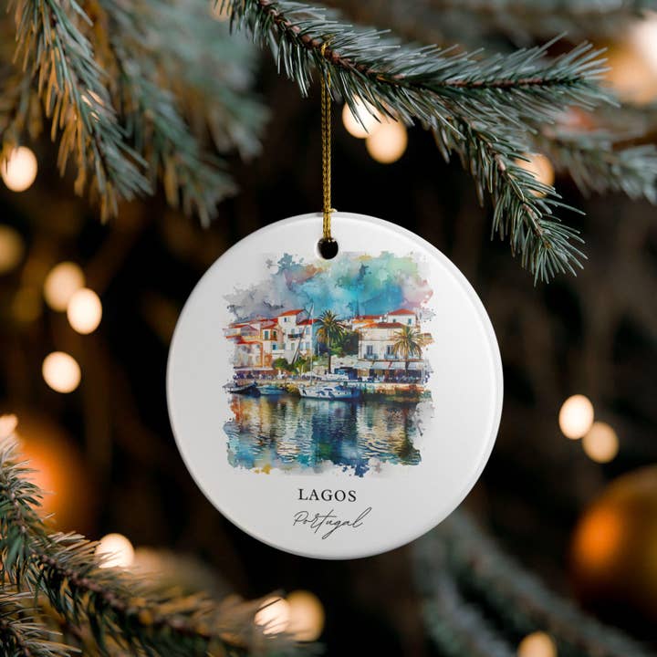 Premium Travel Art – Engroshandel Pynt – Lagos Portugal Ornament: Unikt Lagos Souvenir, Lagos Julepynt og Autentisk Lagos Portugal Gave4