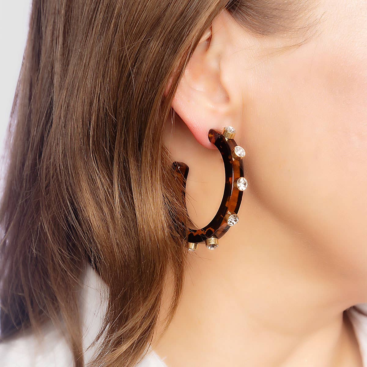 Canvas Style – Engroshandel Hoops – Renee harpiks og Rhinestone Hoop Øreringe27