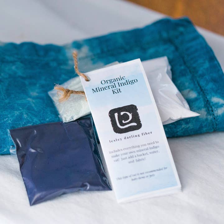Lesley Darling Fiber – wholesale DIY craft kit – Organic Indigo Dye Kit