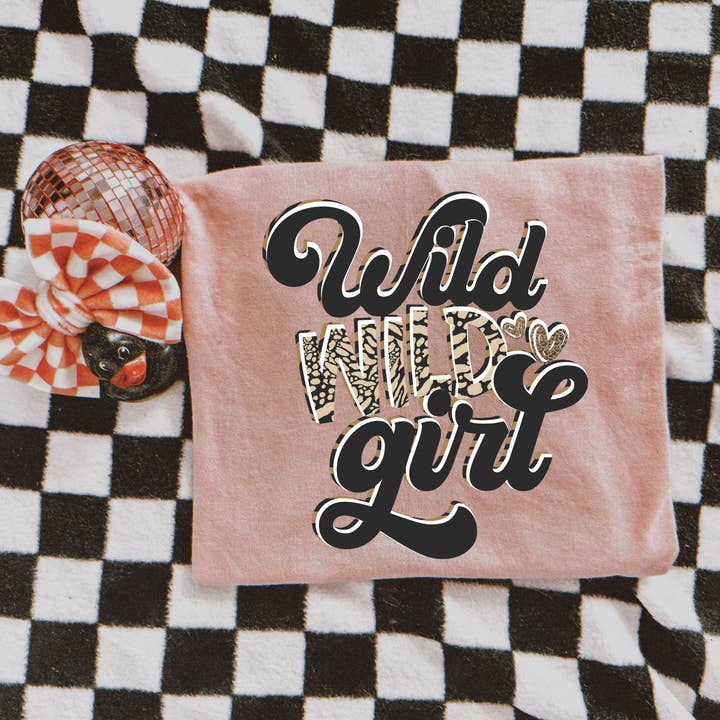 Wild Wild Girl, Girl's Graphic, KIDS for wholesale by ZZ Threadz
