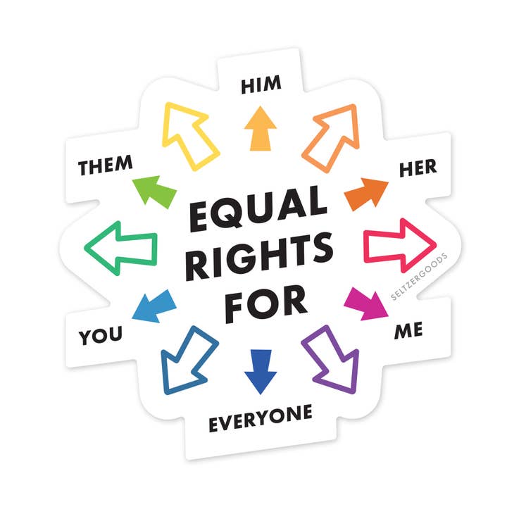 Seltzer Goods - Wholesale Sticker - Equality Arrows Sticker0