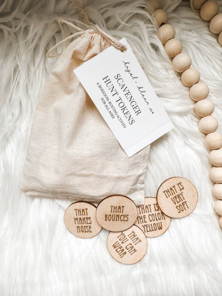 Scavenger Hunt Activity Tokens for wholesale by Hazel + Bloom Co