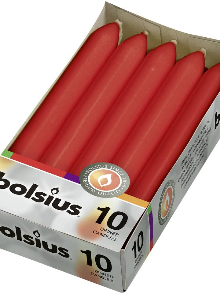 Velas Torpedo 170/20 Caja 10 Rojo para venta al por mayor de Sfeerpunt