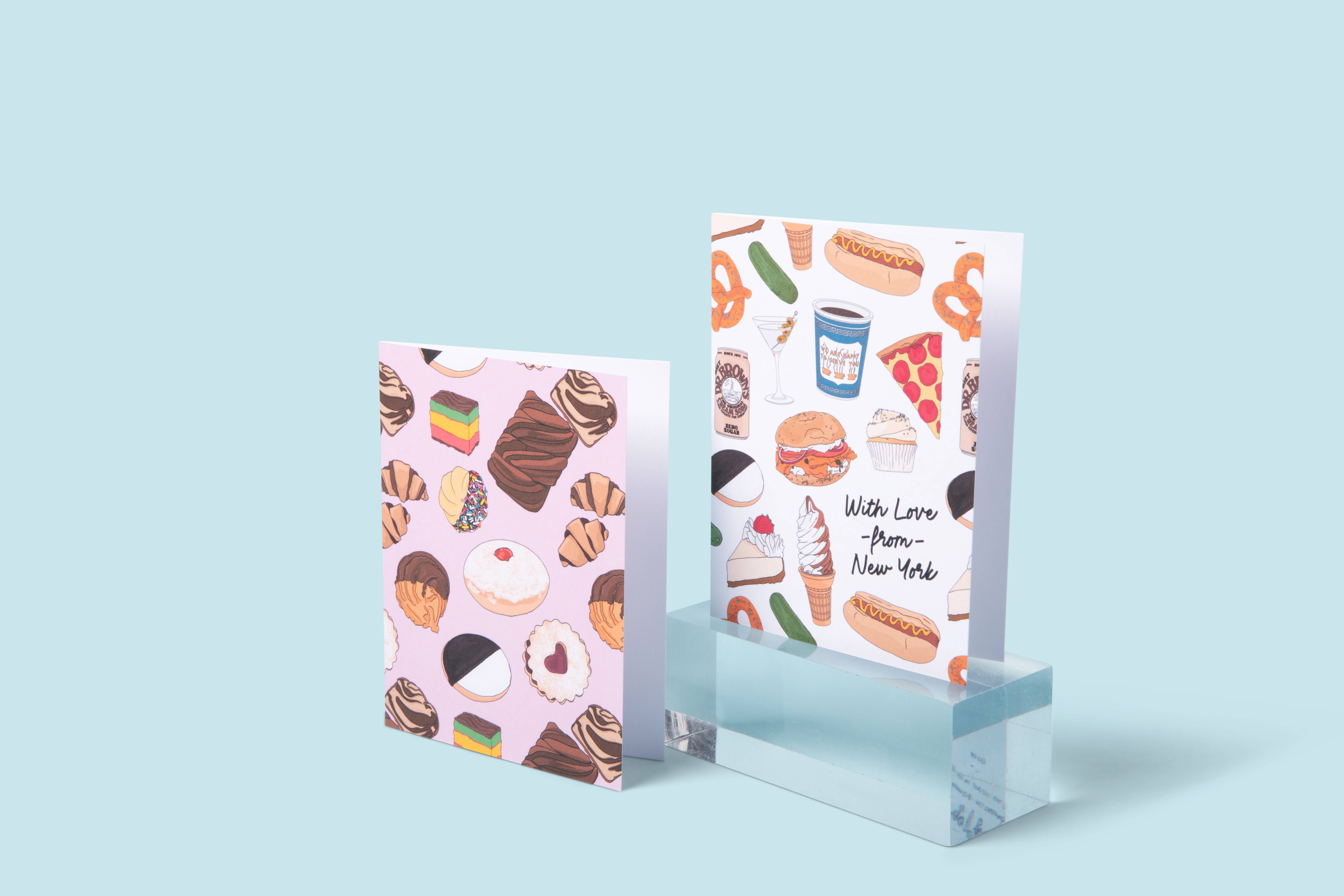 Sammy Gorin LLC - Wholesale Gewone wenskaart - Met liefde van NY Food Card2