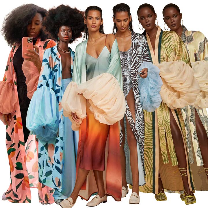 Cardigan imprimé à coupe ample pour vacances à la plage pour la vente par DREAM VERA APPAREL