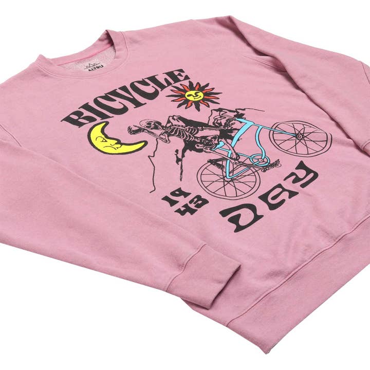 Morado Sudadera Bicycle Day de venta al por mayor en Faire4