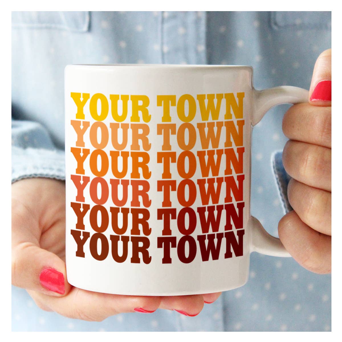 Rock Scissor Paper - Wholesale Coffee Mug - Personalized City Ceramic Mug - Supergraphics name drop3