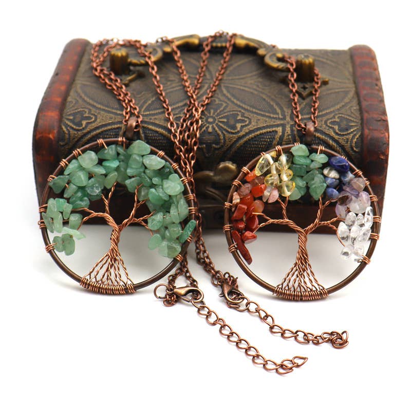 Gypsy Soul - Wholesale Pendant/Charm Necklace - Spirit Tree Bronze Necklace - 12 necklaces1
