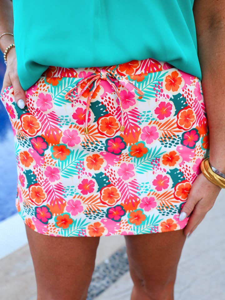 Saia-calção Paradise Passion por atacado de Jess Lea