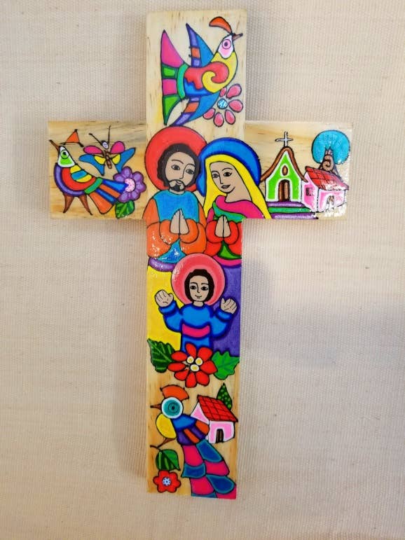 140DNativity med Kristusbarnet Kors La Palma 10x6 for engroshandel hos Arara Enterprises