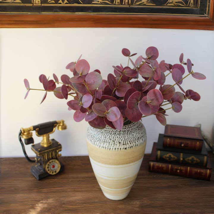 ACNITE(We cover U.S. import duties) - Wholesale Artificial Flowers - Artificial leaves eucalyptus branches wedding floral decor5