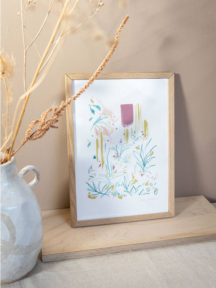 Summer at Chelsea Art Print for wholesale by Sophie Tresidder Printmaker
