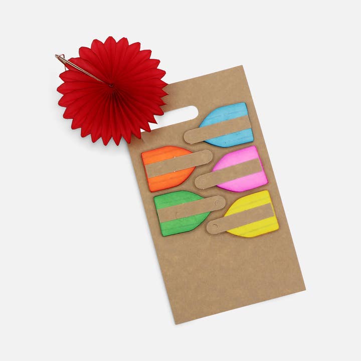 studio THIE - Wholesale Party/paper folding fan - Mini Fan 8cm Rainbow, Set of 61