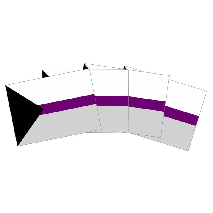 15x Demisexual Flag Stickers for wholesale by Merchbaendchen