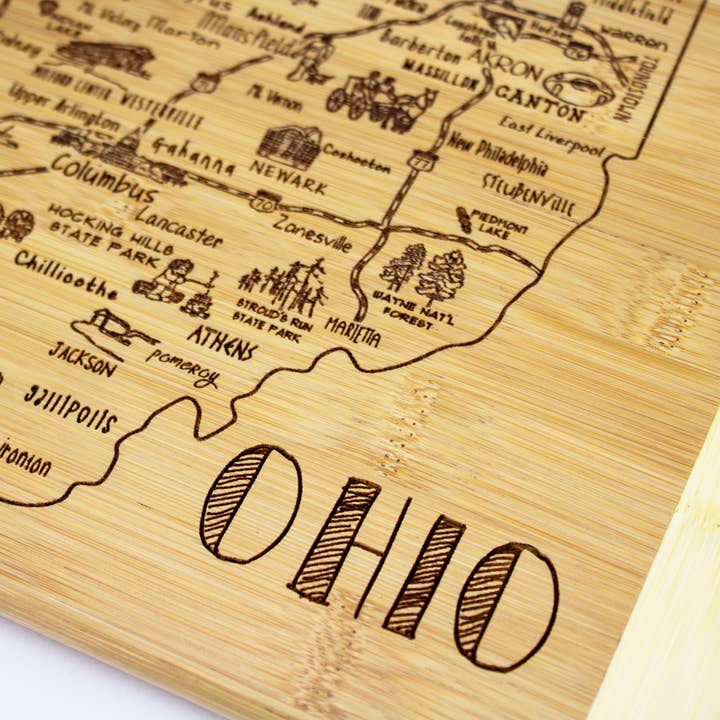 Totally Bamboo - Venta al por mayor Tablas de cortar - Una rebanada de vida Tabla de cortar y charcutería de Ohio4