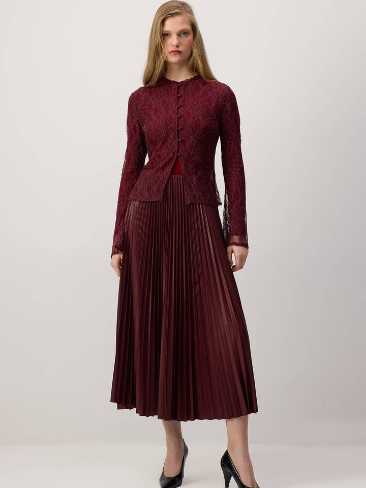 CHEMISE EN ORGANZA DE DENTELLE pour la vente par Touché Privé