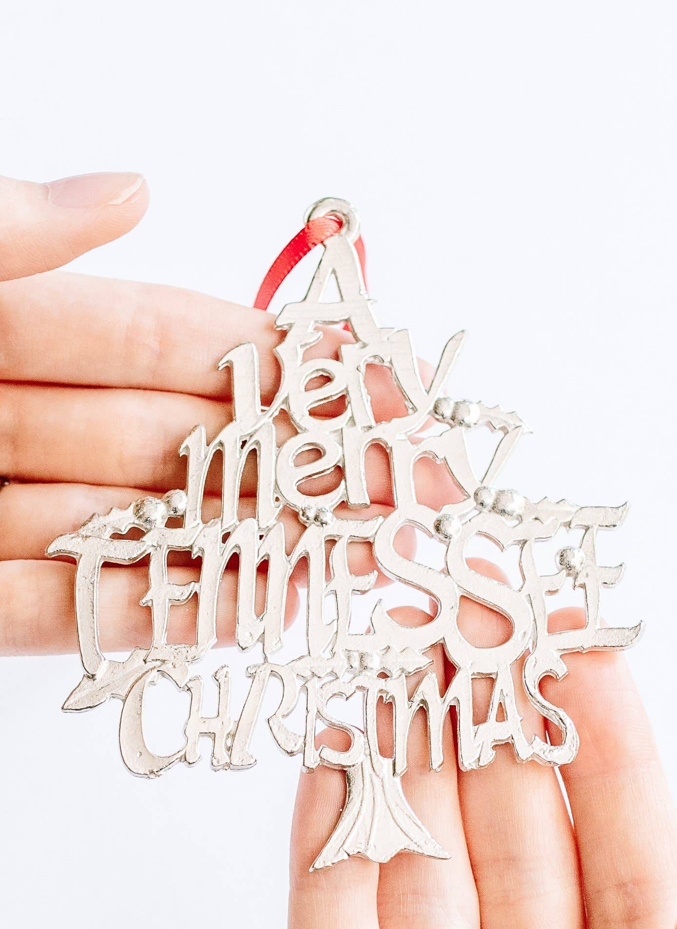House of Morgan Pewter - Wholesale Ornament - Merry Tennessee Christmas Ornament - TN Gifts2