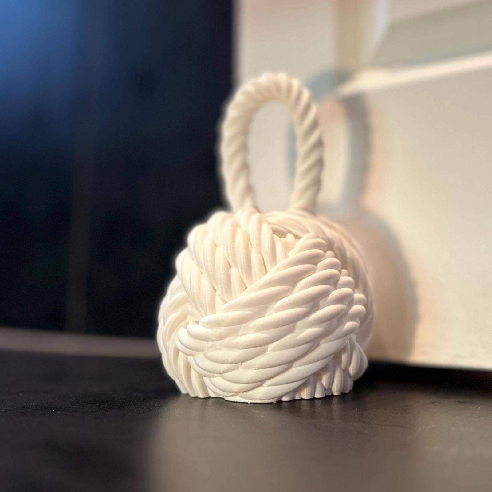 <3 Studio - Wholesale Door Stop - Nautical Knot Door Stopper | Fillable Rope Knot Door Weight