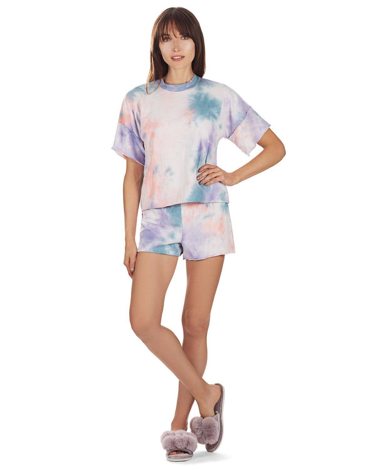 Infinity Classics International Inc. - Wholesale Lounge Set - Women's - Tie Dye French Terry Short Set6