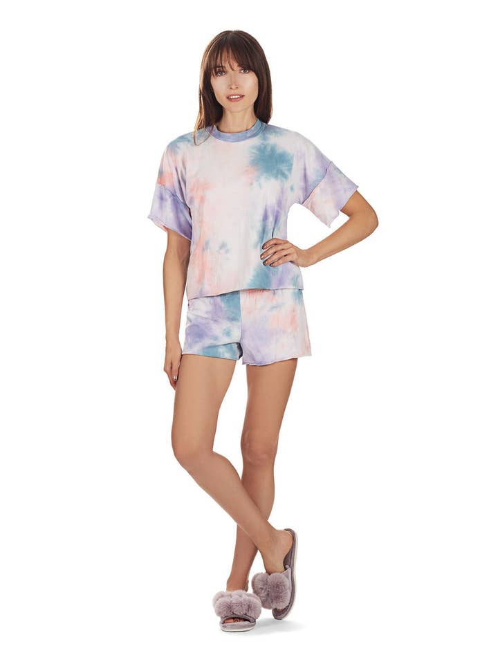 Infinity Classics International Inc. - Wholesale Lounge Set - Women's - Tie Dye French Terry Short Set6