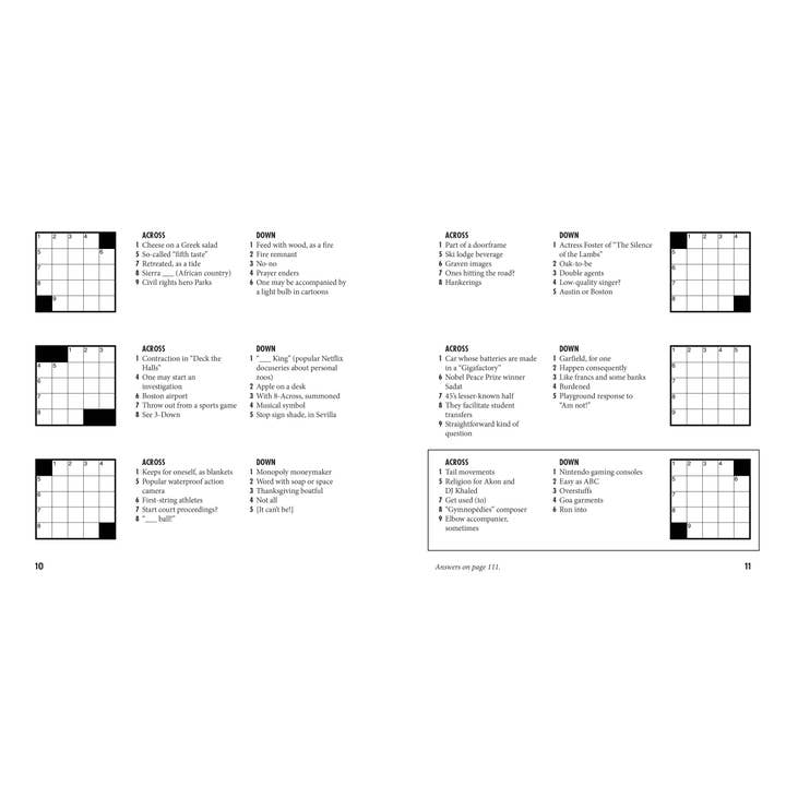 Hachette Book Group - Wholesale Book - Adult - Mini Meta Crosswords: As Seen in The Washington Post