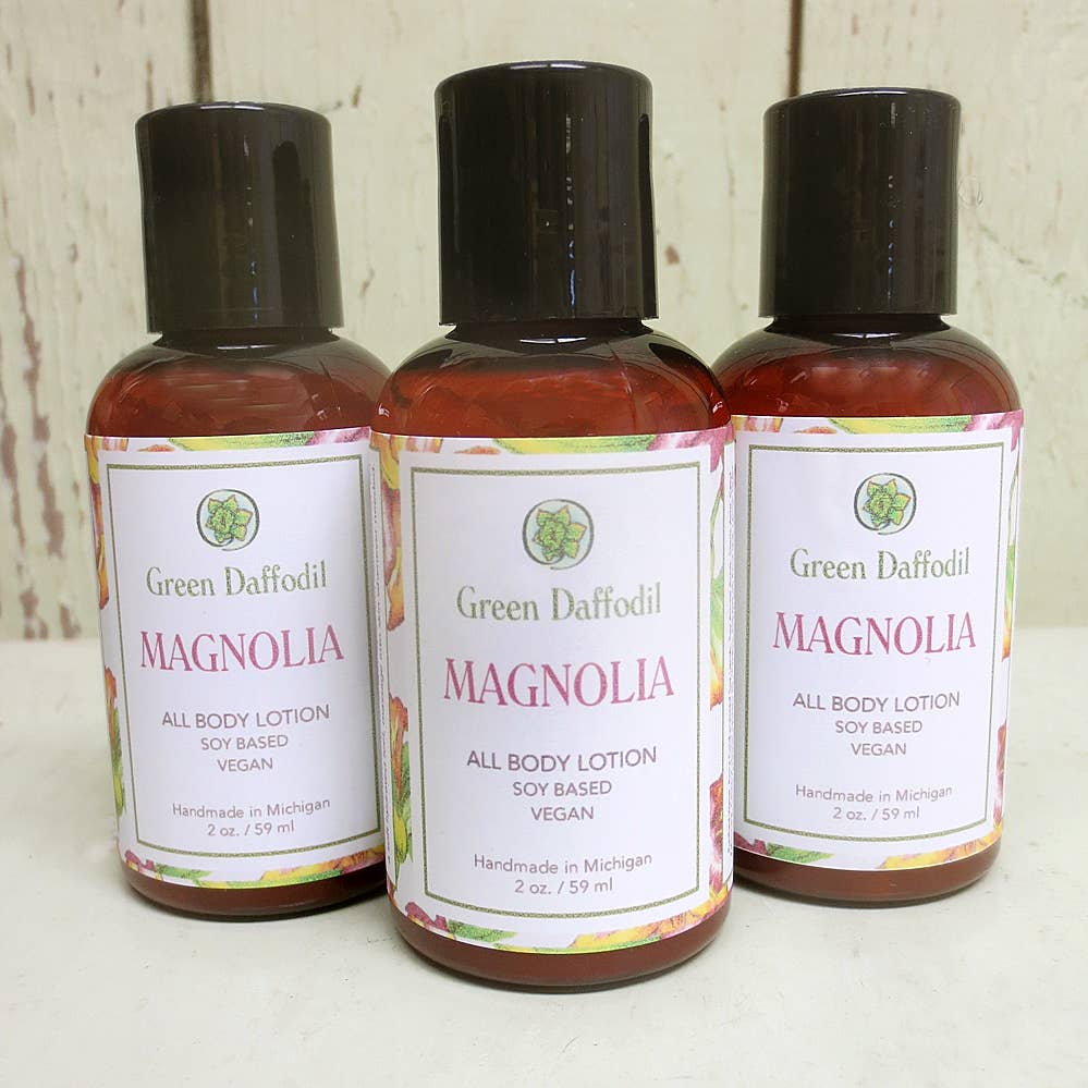 Green Daffodil Bath & Body - Wholesale Hand & Body Lotion - Magnolia Mini Soy Lotion Bottle - Spring Floral2