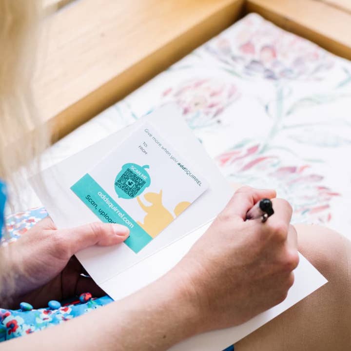 Jen Winnett Eco Artist - Wholesale Birthday Card - Starter Bundle 24 QR Greetings cards + video, photo or voice2