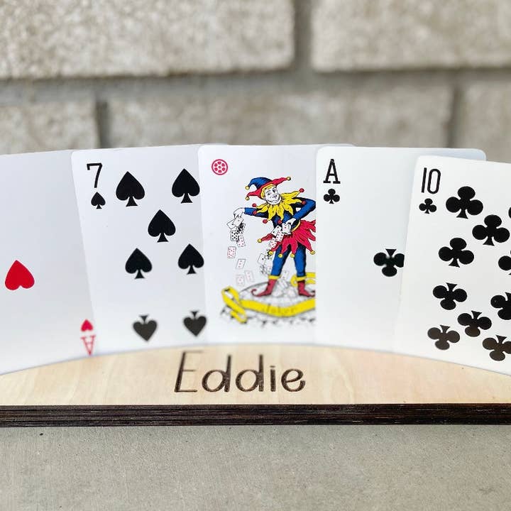 Play card Holder Personalized for wholesale by Poppys designs
