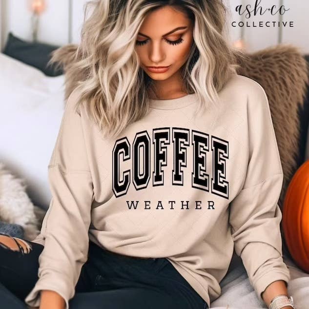 Herfsttrui, koffieshirt, grappige kleding, koffieliefhebber voor wholesale door Ash+Co