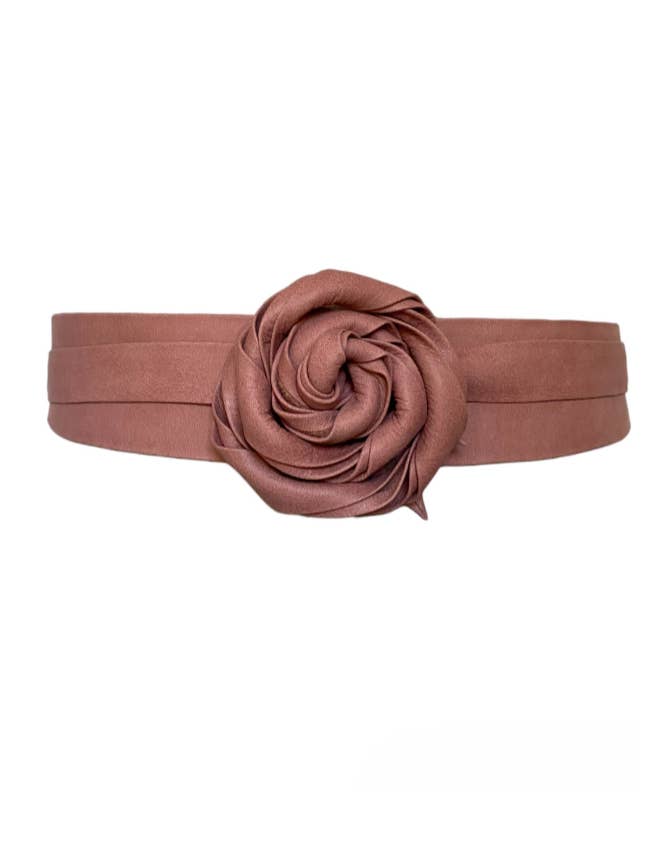 Midi Wrap Belt - Cinder Rose - OS for wholesale by ADA Collection Belts