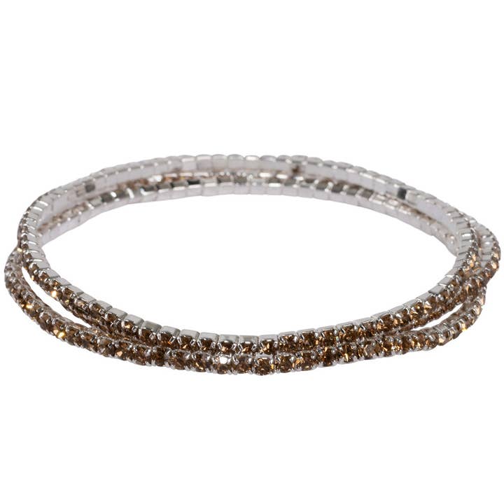 MARRÓN ELÁSTICO CRISTALES para venta al por mayor de Benjamin International