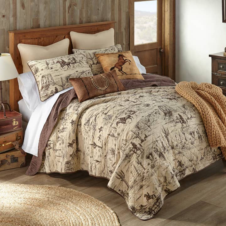 American Heritage Textiles - Wholesale Bedding Set - Donna Sharp Cowboy Cotton Quilt Set