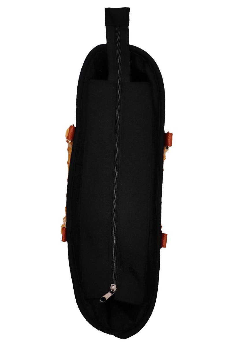 Cap Zone - Wholesale Beach Bag - Oversized Faux Bamboo Handle Braided Woven Beach Tote Bag3