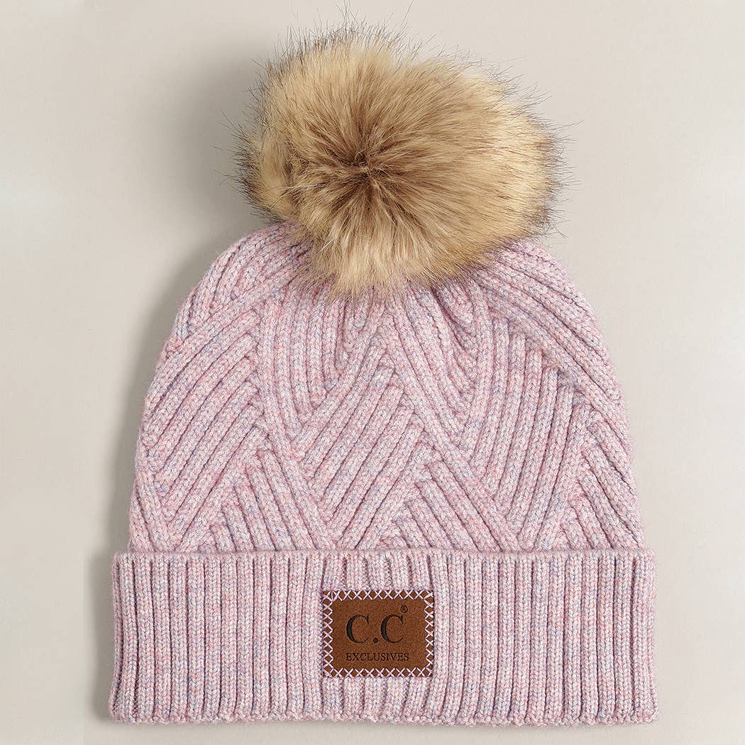 Fashion City – Engroshandel Beanie - Dame – Lyng manchet hue med pom-pom5