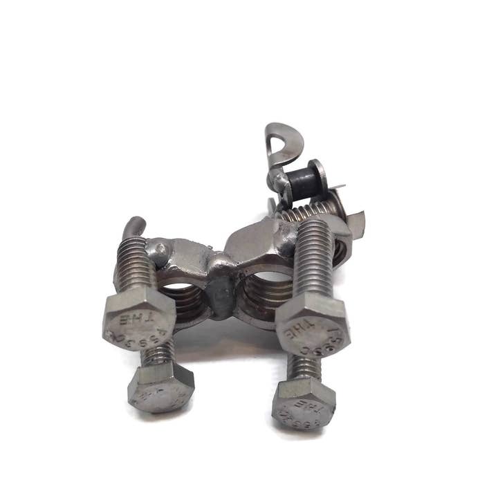 Metal Relic - Vente Figurine décorative - Figurine chien à oreilles courtes en métal6