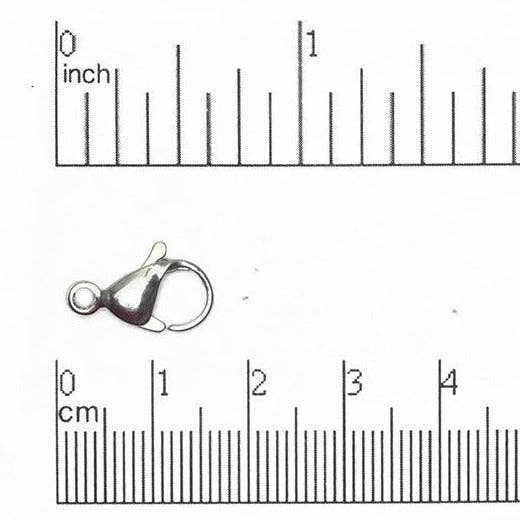 15mm x 9mm Lobster Claw Clasp - Made from Stainless Steel - Sold by the Piece - C103SS for wholesale on Faire0