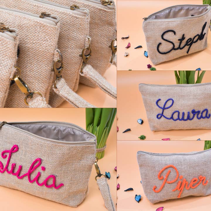 King Of Handmade - Wholesale Make-up/cosmetic bag - Personalized Makeup Bag, Bride Cosmetic Bags, Bridal party4