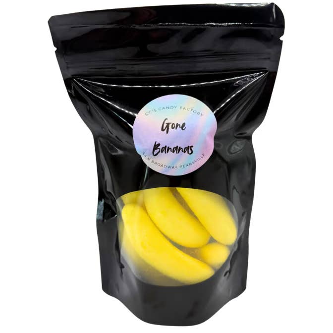 Frystorkade banangodisar | Frystorkat godis för wholesale av CC’s Candy Factory