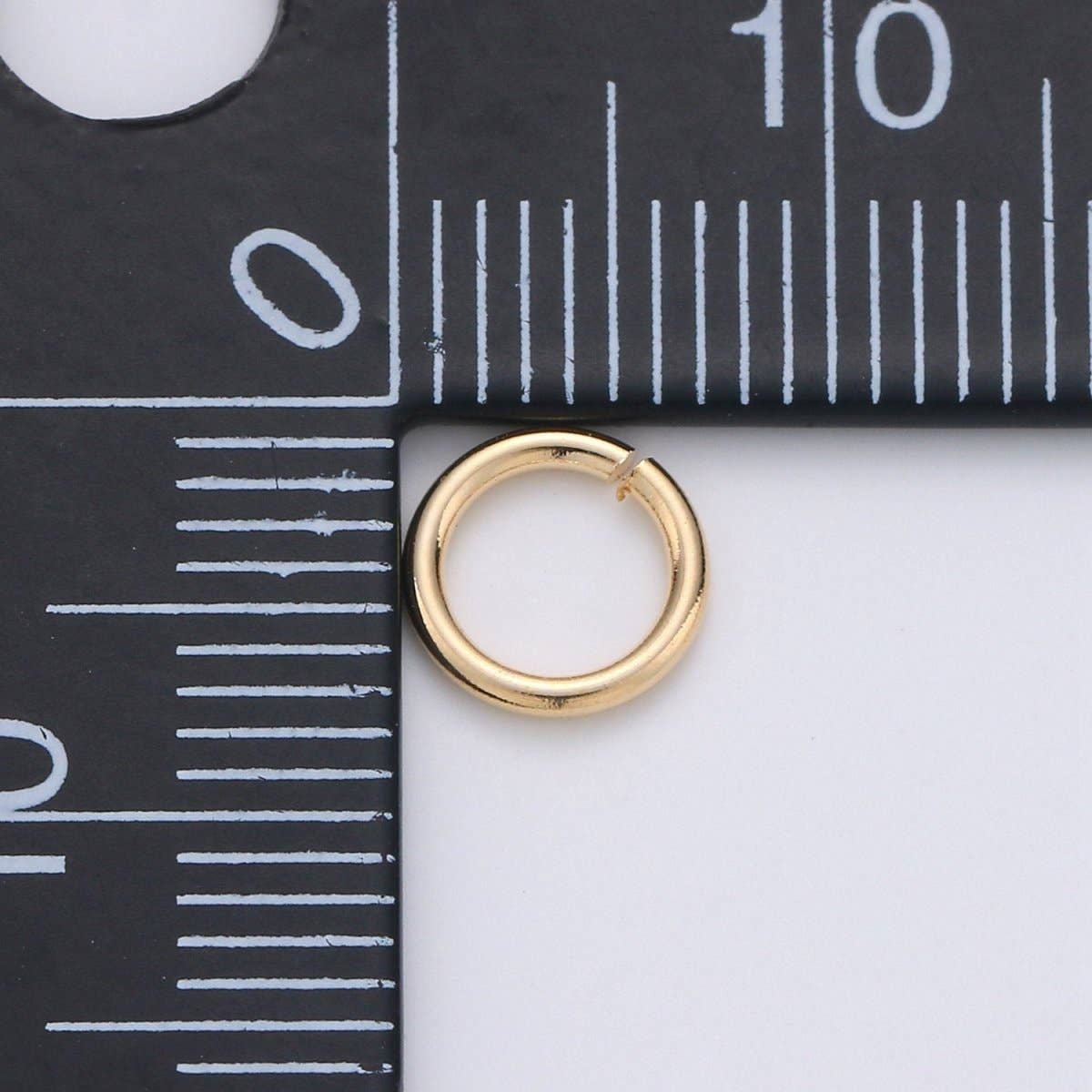 Aim Eternal - Wholesale Craft Supplies - Open Jump Ring Real Gold Plated Jump Ring 4mm, 7mm with 20 gauge / 0.8mm thickness for Jewelry Supply Component 10gram SP-1580 SP-1581 SP-1592 SP-15934