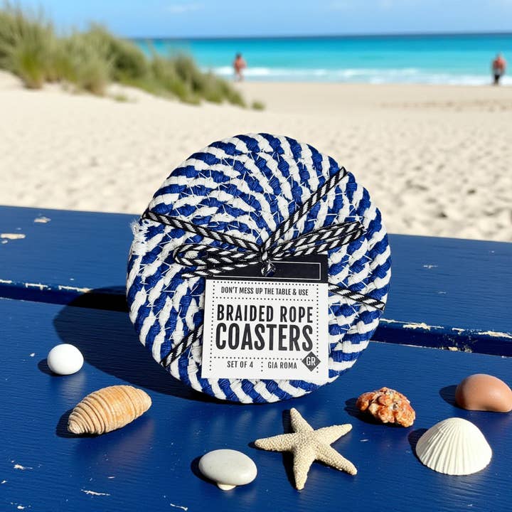 Gia Roma - Wholesale Coasters - Christmas Coaster Sets Handmade, Candy Cane Holiday Decor61