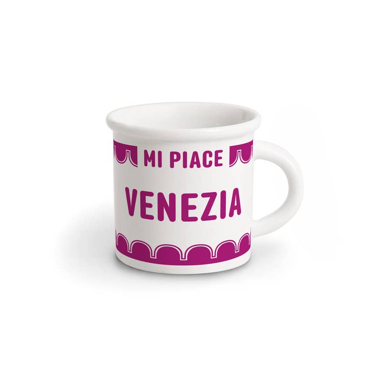 VENEZIA - krus i porcelæn med skrift for engroshandel hos ilaria.i