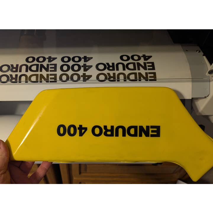 1977- 79 DT Decal Set, DT400 Side Panels for wholesale by Brian Lloyd Designs