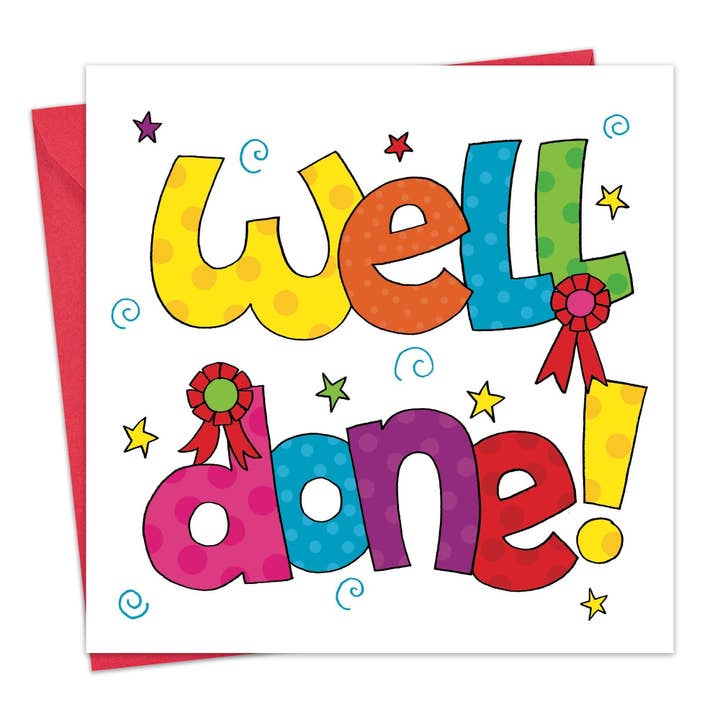 Well Done Card for wholesale by Twizler Ltd