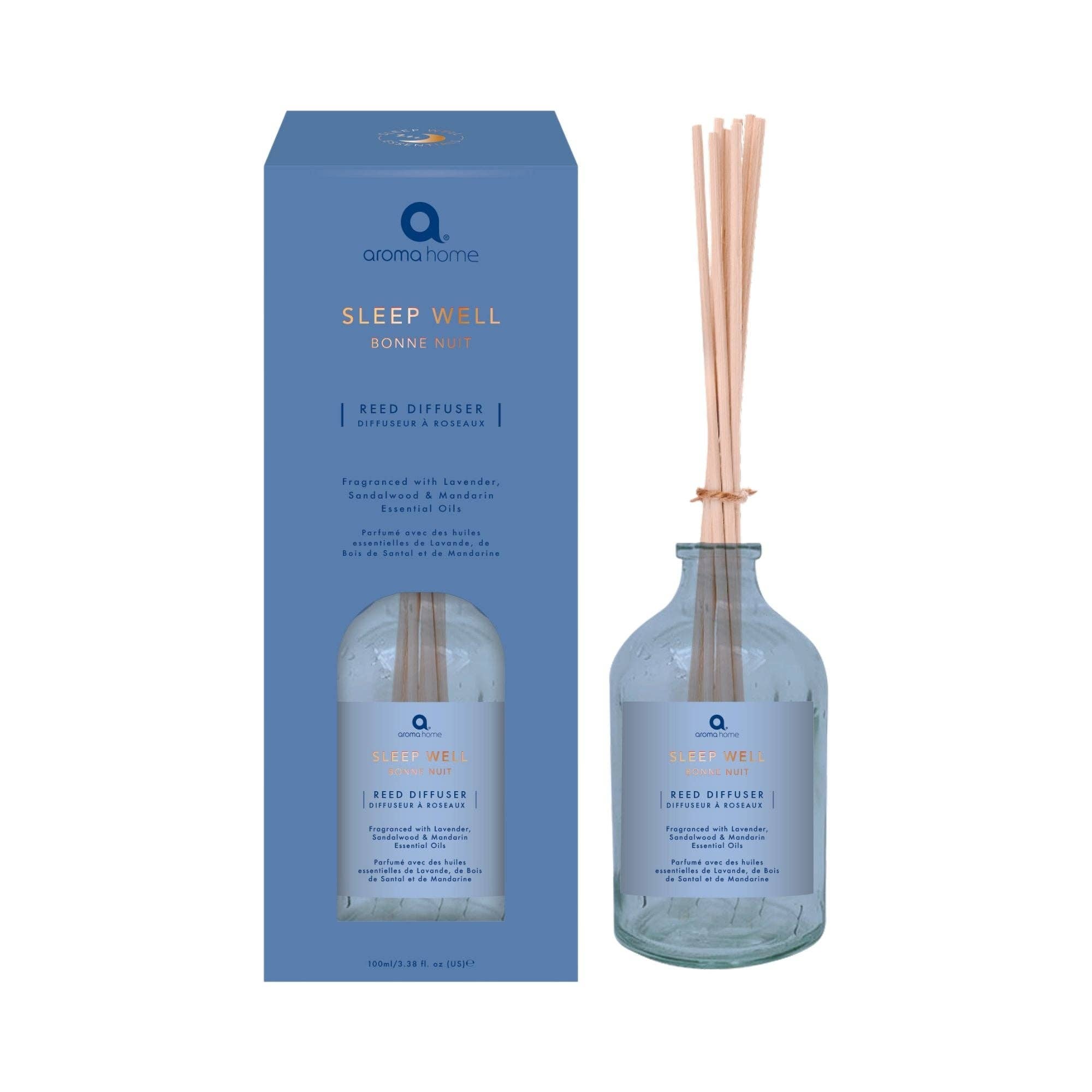 Aroma Home – wholesale Reed diffuser – 100ml Sleep Well Reed Diffuser - Lavender & Mandarin0