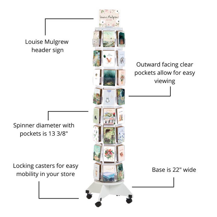 Biely & Shoaf - Wholesale Retailerdisplay - Louise Mulgrew 48-pocket wenskaartendisplay2