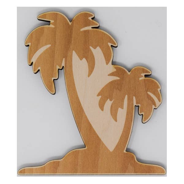 Palm Trees Magnet for wholesale by Shore Thing Laser Engraving LLC