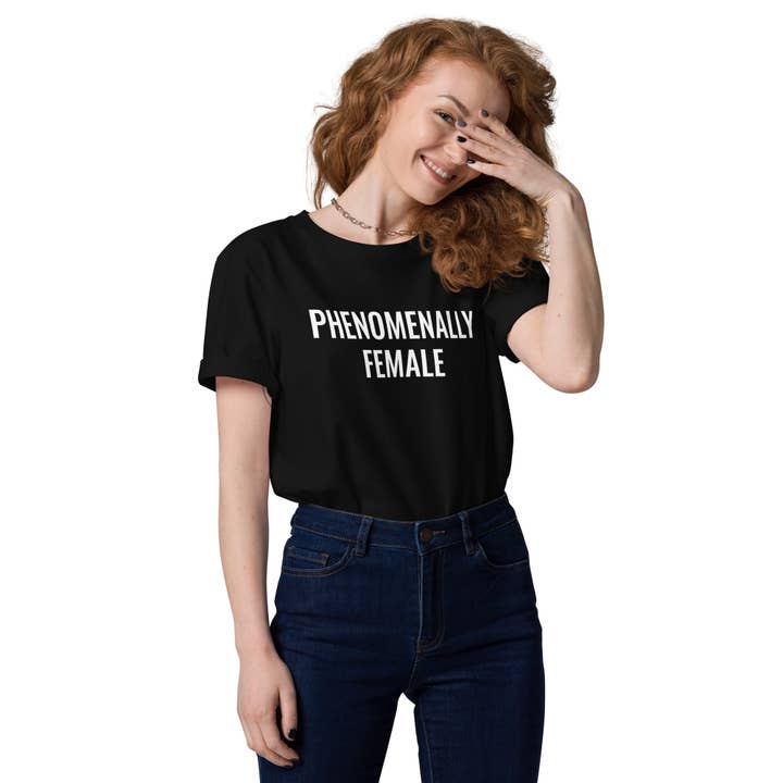 Phenomenally Female™ Unisex organic cotton essential t-shirt for wholesale by Lady Liberty & Co.
