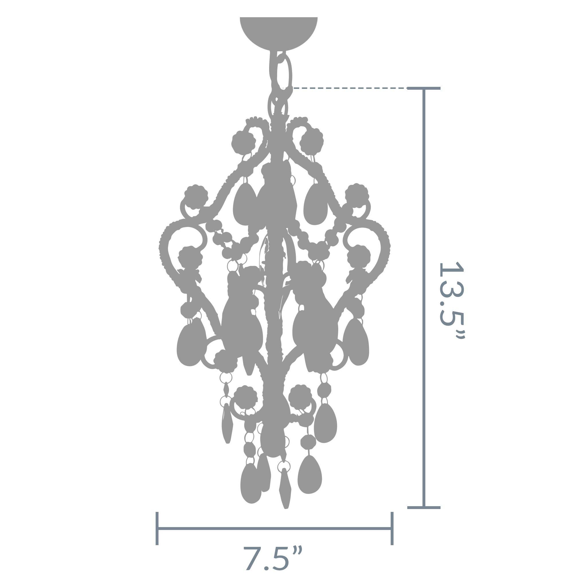 Amalfi Decor - Wholesale Chandelier/Hanging Light - 1 Light Mini Crystal-Beaded Nursery Chandelier - Lavender1